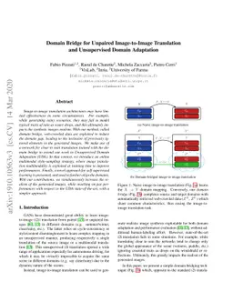 Domain Bridge for Unpaired Image-to-Image Translation and Unsupervised
  Domain Adaptation