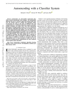 Autoencoding with a Classifier System