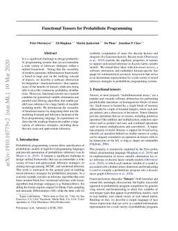 Functional Tensors for Probabilistic Programming