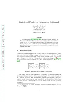 Variational Predictive Information Bottleneck