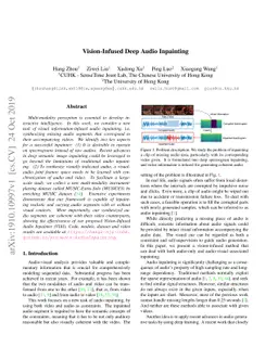 Vision-Infused Deep Audio Inpainting