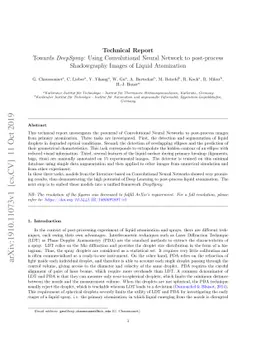 Towards DeepSpray: Using Convolutional Neural Network to post-process
  Shadowgraphy Images of Liquid Atomization