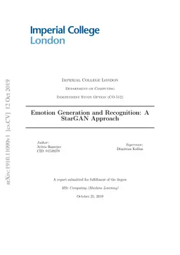 Emotion Generation and Recognition: A StarGAN Approach