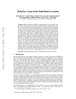 RoboNet: Large-Scale Multi-Robot Learning