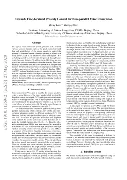 Towards Fine-Grained Prosody Control for Voice Conversion