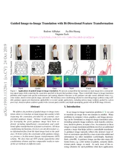 Guided Image-to-Image Translation with Bi-Directional Feature
  Transformation