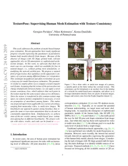 TexturePose: Supervising Human Mesh Estimation with Texture Consistency