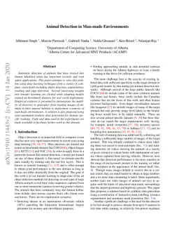 Animal Detection in Man-made Environments