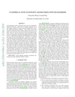 An Empirical Study of Efficient ASR Rescoring with Transformers