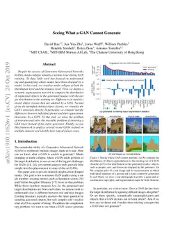 Seeing What a GAN Cannot Generate