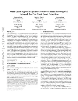 Meta-Learning with Dynamic-Memory-Based Prototypical Network for
  Few-Shot Event Detection
