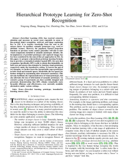 Hierarchical Prototype Learning for Zero-Shot Recognition