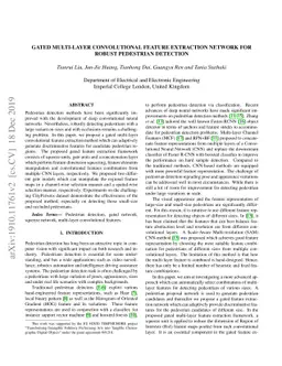 Gated Multi-layer Convolutional Feature Extraction Network for Robust
  Pedestrian Detection