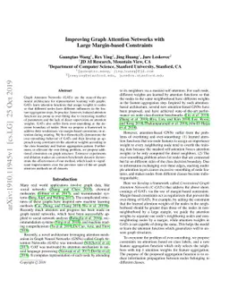 Improving Graph Attention Networks with Large Margin-based Constraints
