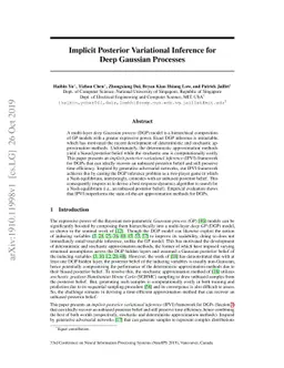 Implicit Posterior Variational Inference for Deep Gaussian Processes