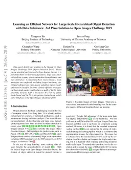 Learning an Efficient Network for Large-Scale Hierarchical Object
  Detection with Data Imbalance: 3rd Place Solution to Open Images Challenge
  2019