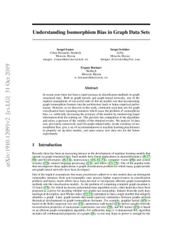 Understanding Isomorphism Bias in Graph Data Sets
