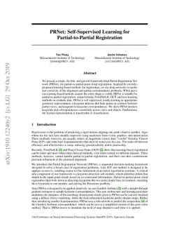PRNet: Self-Supervised Learning for Partial-to-Partial Registration
