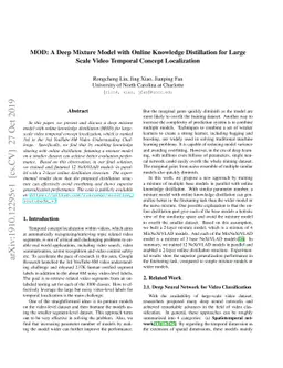 MOD: A Deep Mixture Model with Online Knowledge Distillation for Large
  Scale Video Temporal Concept Localization