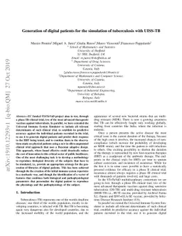 Generation of digital patients for the simulation of tuberculosis with
  UISS-TB