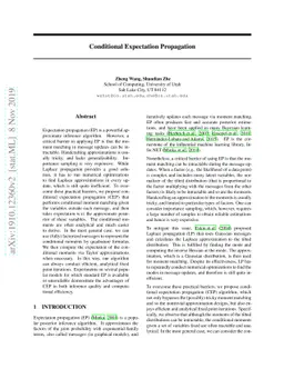 Conditional Expectation Propagation