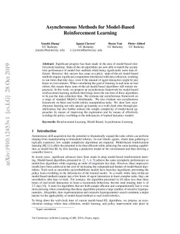 Asynchronous Methods for Model-Based Reinforcement Learning