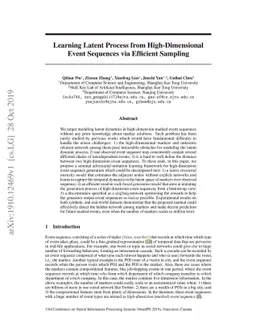 Learning Latent Process from High-Dimensional Event Sequences via
  Efficient Sampling