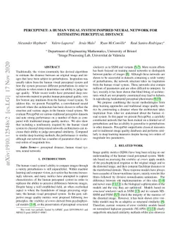 PerceptNet: A Human Visual System Inspired Neural Network for Estimating
  Perceptual Distance