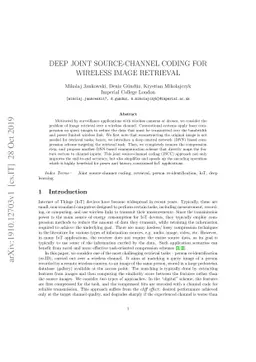 Deep Joint Source-Channel Coding for Wireless Image Retrieval