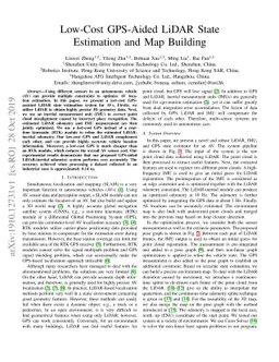 Low-Cost GPS-Aided LiDAR State Estimation and Map Building