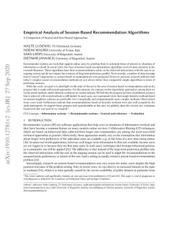 Empirical Analysis of Session-Based Recommendation Algorithms