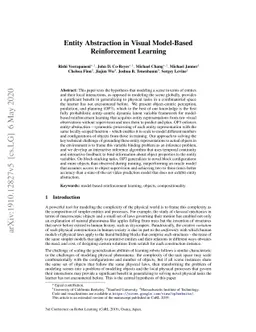 Entity Abstraction in Visual Model-Based Reinforcement Learning