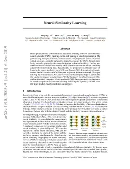 Neural Similarity Learning