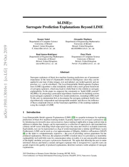 bLIMEy: Surrogate Prediction Explanations Beyond LIME
