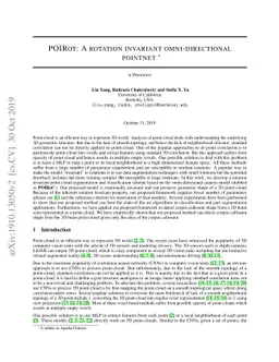 POIRot: A rotation invariant omni-directional pointnet