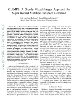 GLIMPS: A Greedy Mixed Integer Approach for Super Robust Matched
  Subspace Detection