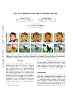 Style Mixer: Semantic-aware Multi-Style Transfer Network
