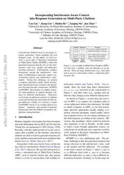 Incorporating Interlocutor-Aware Context into Response Generation on
  Multi-Party Chatbots