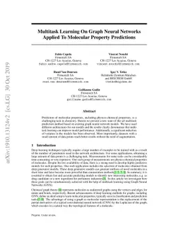 Multitask Learning On Graph Neural Networks Applied To Molecular
  Property Predictions