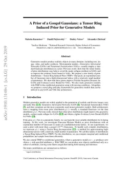 A Prior of a Googol Gaussians: a Tensor Ring Induced Prior for
  Generative Models
