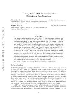 Learning from Label Proportions with Consistency Regularization