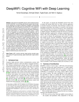 DeepWiFi: Cognitive WiFi with Deep Learning
