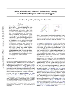 Divide, Conquer, and Combine: a New Inference Strategy for Probabilistic
  Programs with Stochastic Support