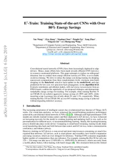 E2-Train: Training State-of-the-art CNNs with Over 80% Energy Savings