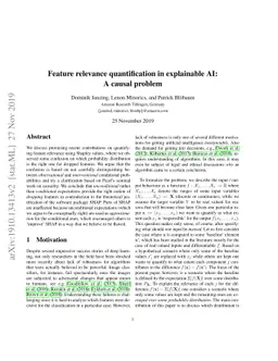Feature relevance quantification in explainable AI: A causal problem