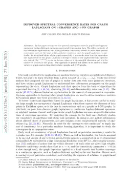 Improved spectral convergence rates for graph Laplacians on
  epsilon-graphs and k-NN graphs