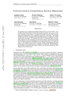 Convolutional Conditional Neural Processes