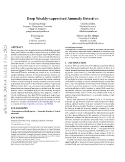 Deep Weakly-supervised Anomaly Detection