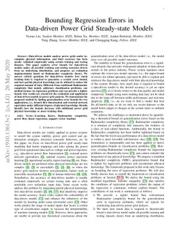 Bounding Regression Errors in Data-driven Power Grid Steady-state Models