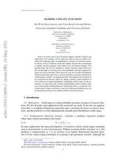 Random concave functions